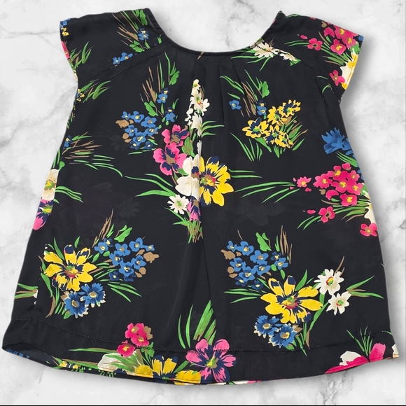 Rafaella Woman's Floral Top Blouse Shirt - Colorful Size Small (S) C2 - Picture 3 of 9